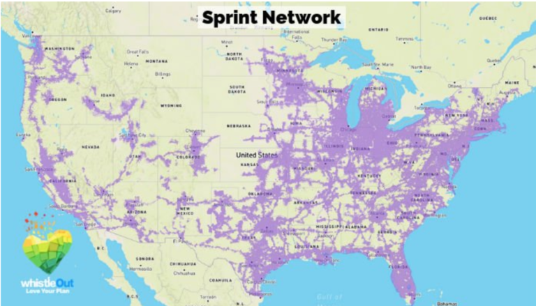Whistleout Sprint Coverage Map