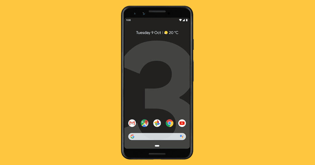 Image of the Google Pixel 3