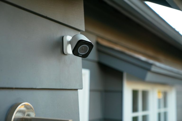 Vivint Outdoor Camera Pro installed on the outside of a house