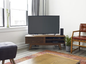 Modern home with tv unit