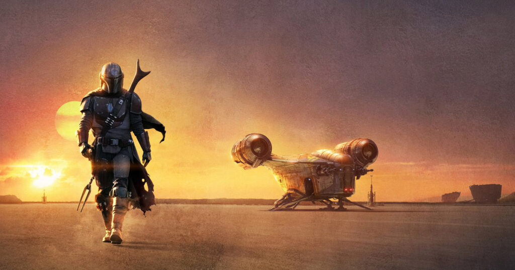 The Mandalorian artwork on Disney Plus