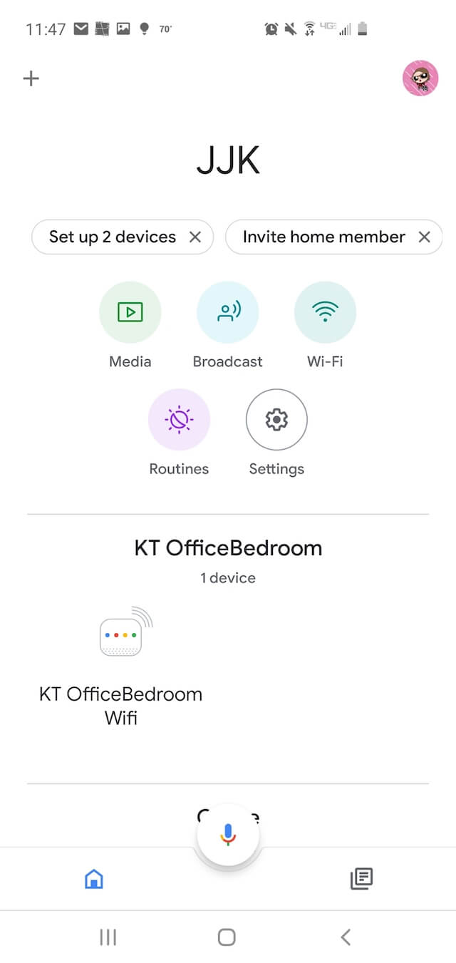 A screenshot of the Google Home app while setting up the Nest Wi-Fi system