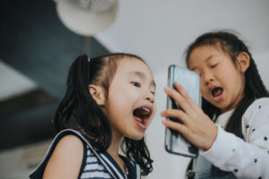 Child Using Zoom