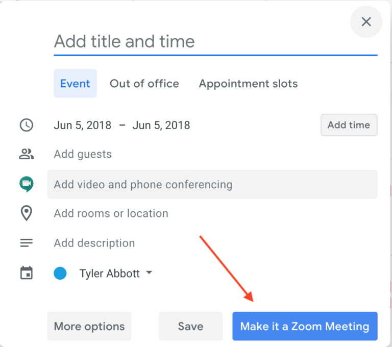 Create Zoom Meeting