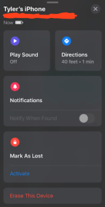 Lost Phone Options