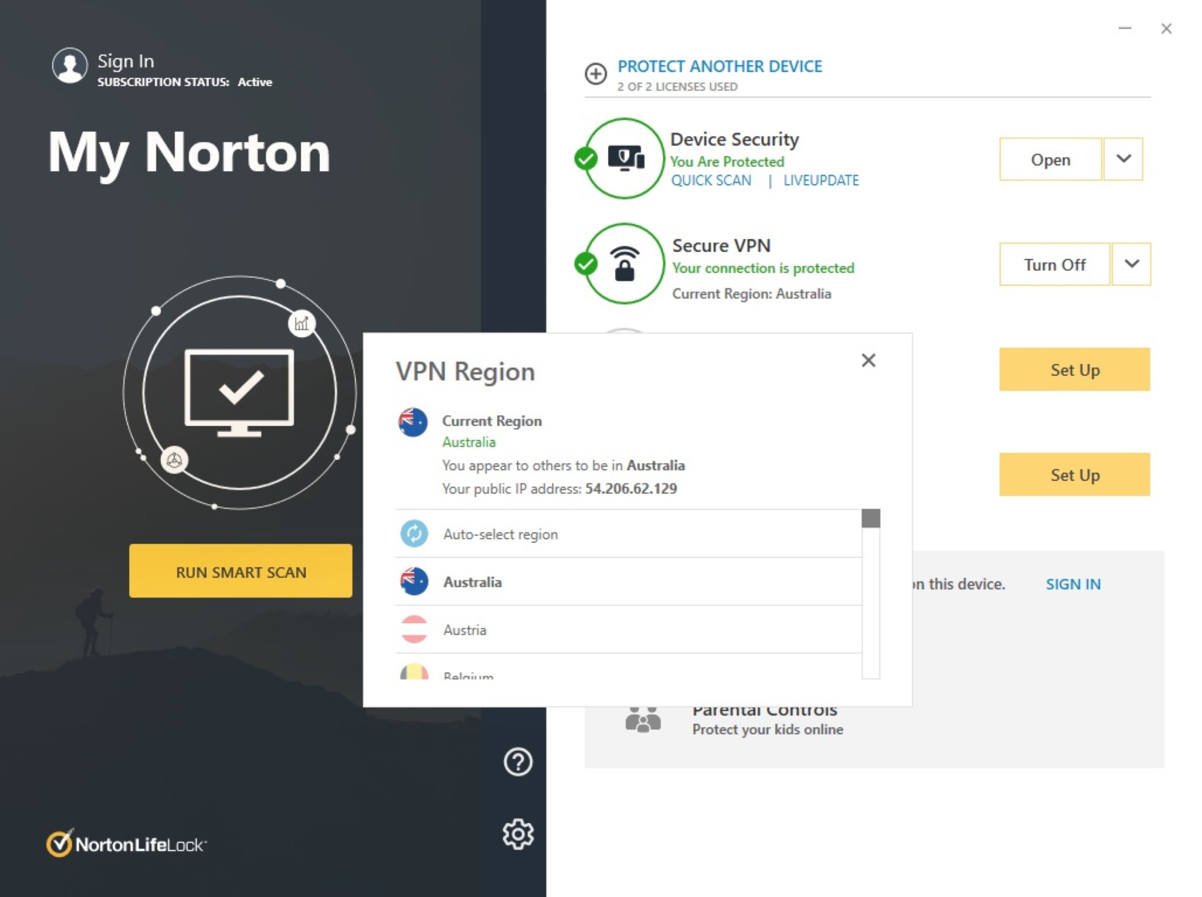 Norton Secure Screenshot