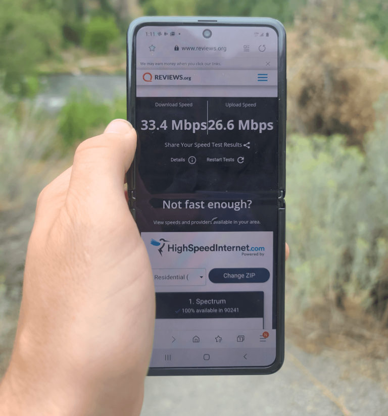 T-Mobile Wilderness Speed Test