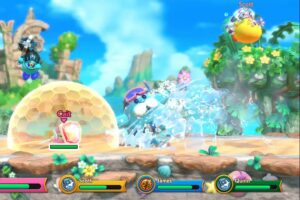 Super Kirby Clash battle