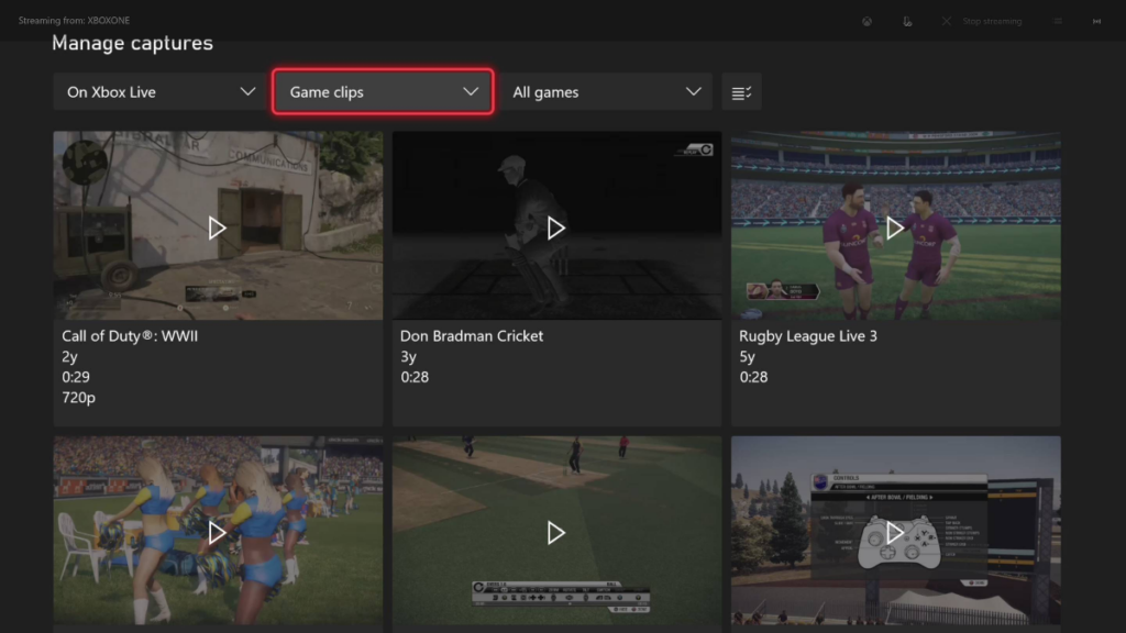 Xbox Game DVR capture