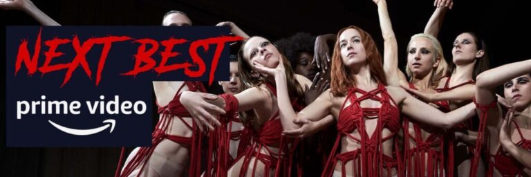 An image from the horror movie Suspiria and the words Next Best Prime Video