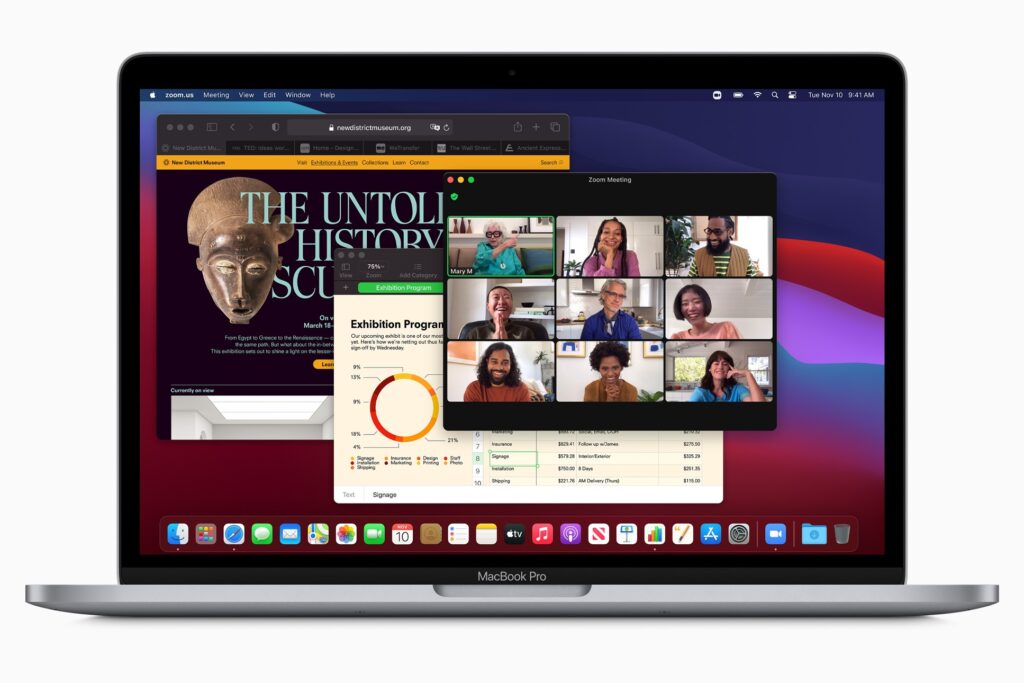 Apple's new MacBook Pro running Big Sur