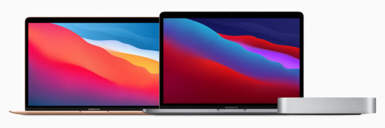 Lineup of Apple Mac products