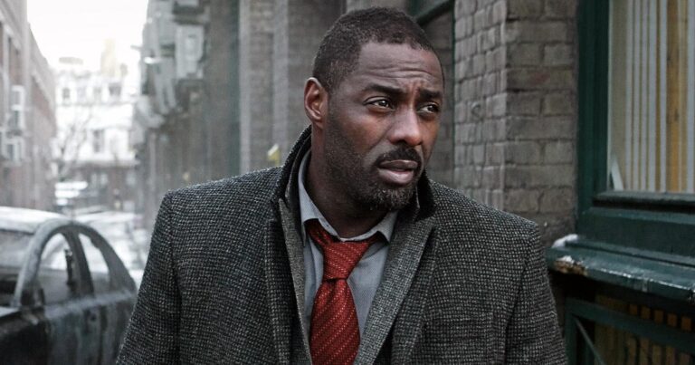 Idris Elba as Luther on BritBox Australia