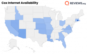 Cox Internet Plans Review - Cox Internet Availability Map 300x185 