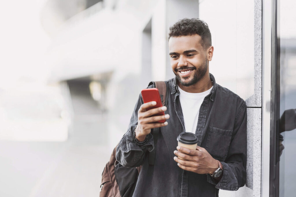 Man Using a Phone
