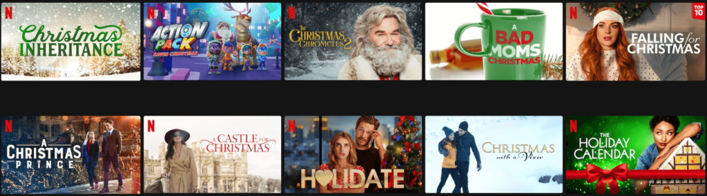 Netflix Christmas content