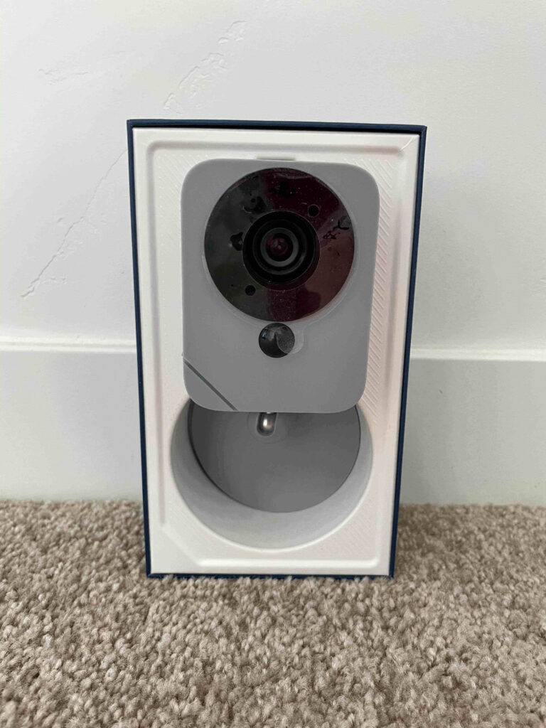 Blue by ADT Outdoor Camera in box