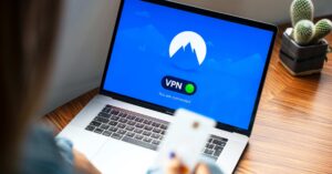 VPN running on a laptop