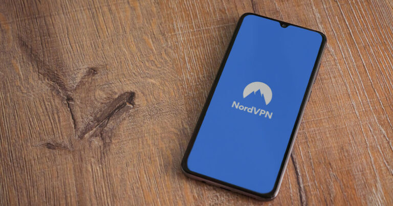 NordVPN review on a smartphone
