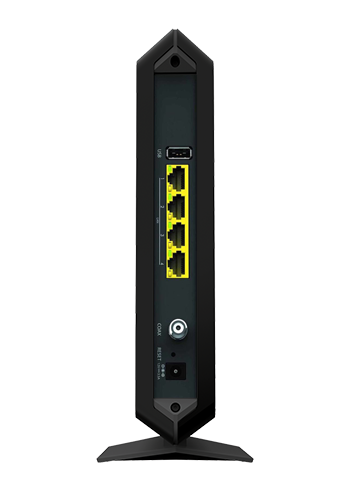 The back of the NETGEAR C 7000 cable modem