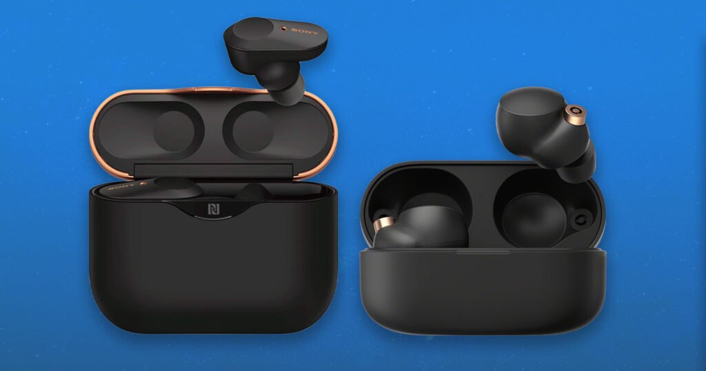 Sony WF-1000 XM4 vs XM3 true wireless earbuds