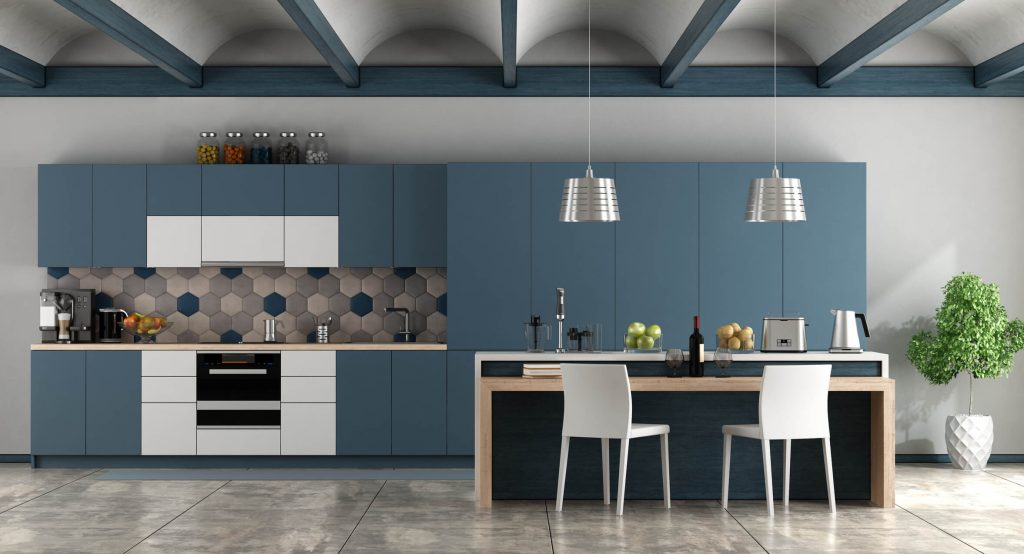 Blue kitchen