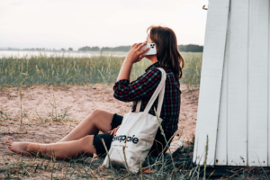 Woman on phone