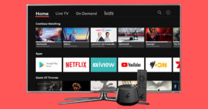 Image of Foxtel Now on Smart TV and Foxtel Now box