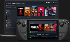 Valve Steam Deck with Steam library