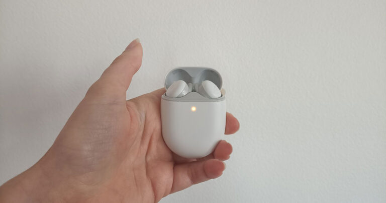 Photo of Pixel Buds A-Series in hand