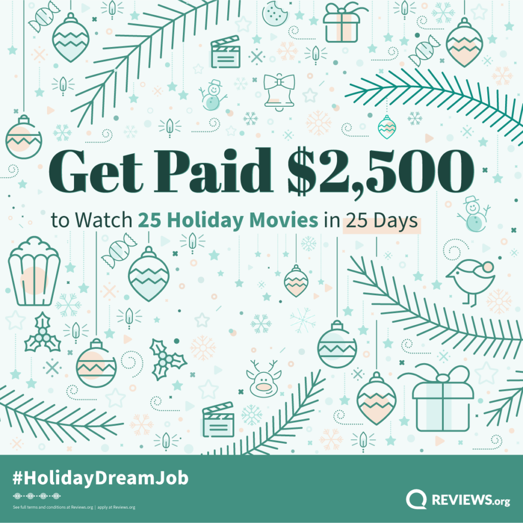 #HolidayMovieDreamJob Get Paid $2,500 to Watch Holiday Movies
