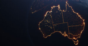 Satellite view of Australia