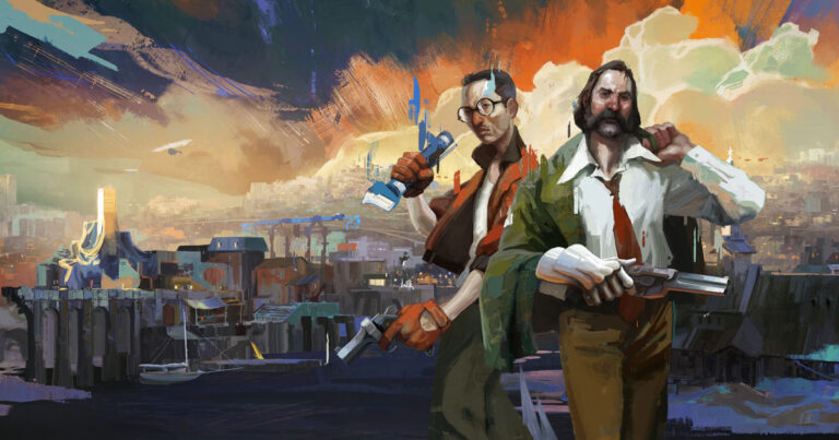 Promotional art for the video game Disco Elysium
