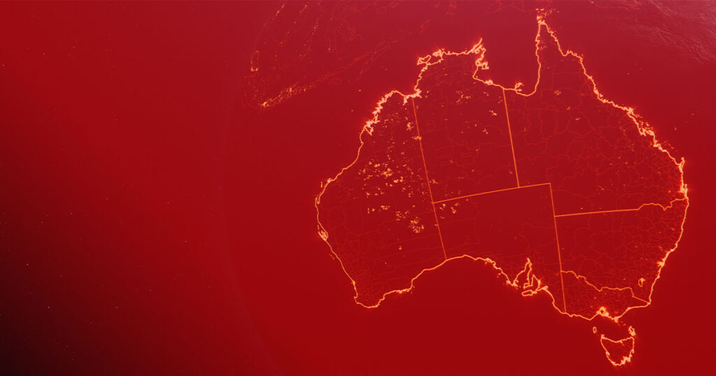 Satellite image of Australia