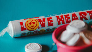 Love heart candy. Photo by Hello I'm Nik on Unsplash