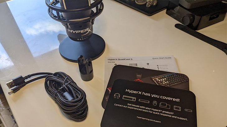 HyperX Quadcast S White USB Microphone - What's in the Box? 