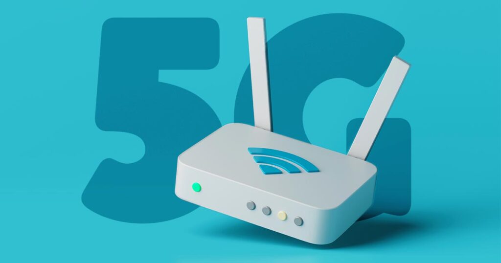 5G modem graphic
