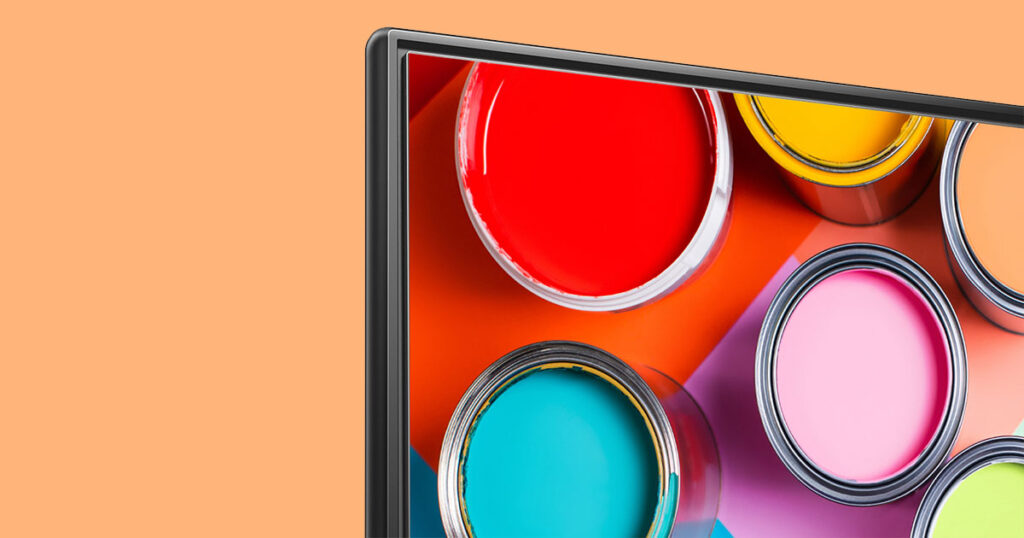 Graphic featuring the Hisense A7G 4K TV display