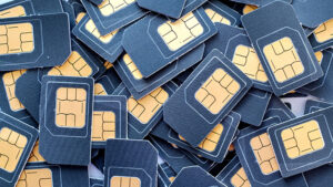 Pile of SIM cards