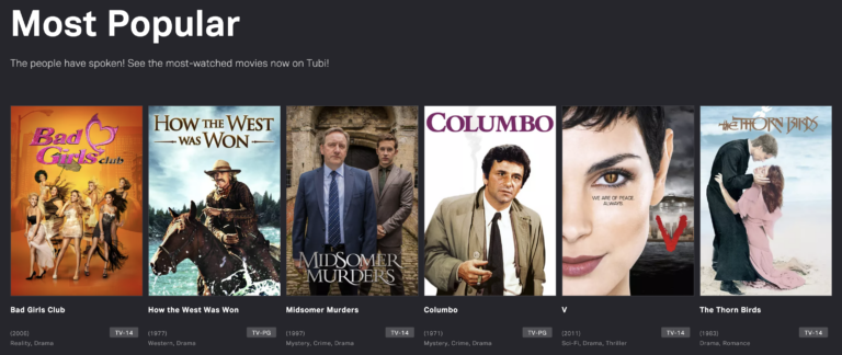 most popular movies on tubi