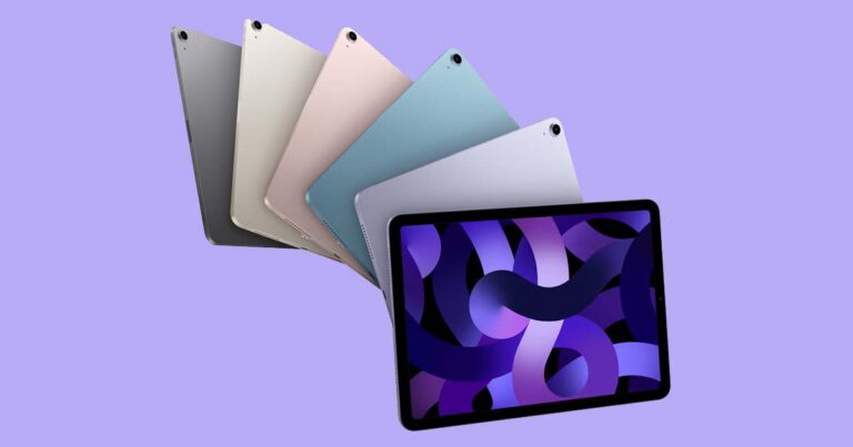 New iPad Air M1 5G colours