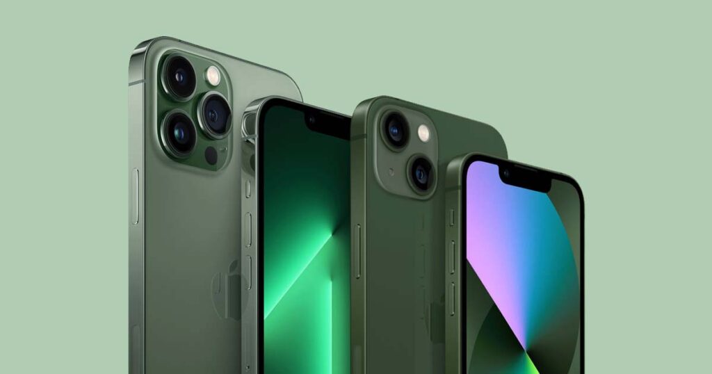 Green iPhone 13