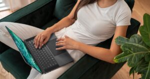 woman lounging XPS 9510-1280x1280