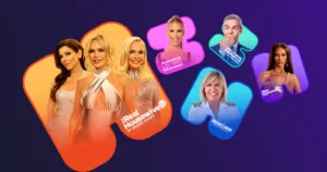 Hayu promotion featuring popular shows like Below Deck and Real Housewives