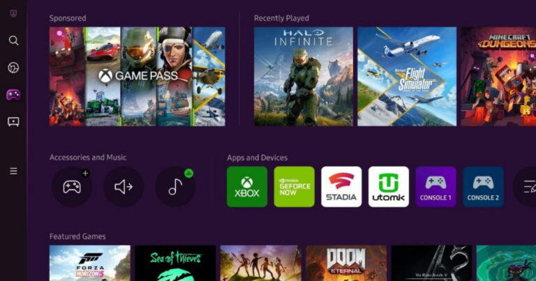 Xbox Samsung TV header