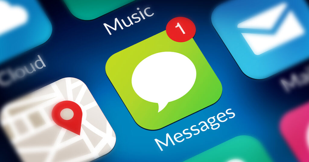 SMS notification on iPhone