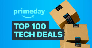 Prime Day 2022 tech deals graphic
