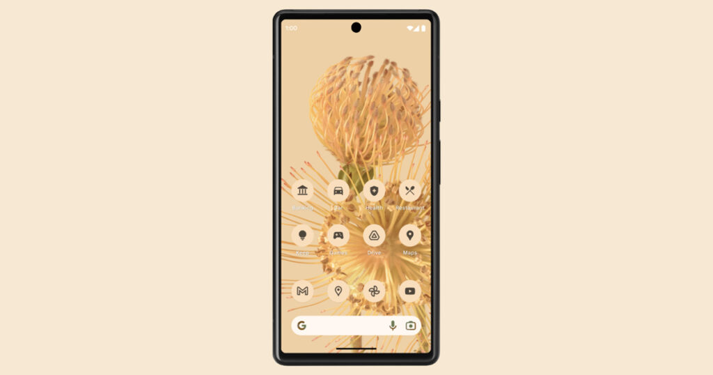 Pixel running Android 13