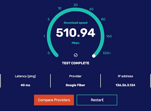 internet speed test illustration