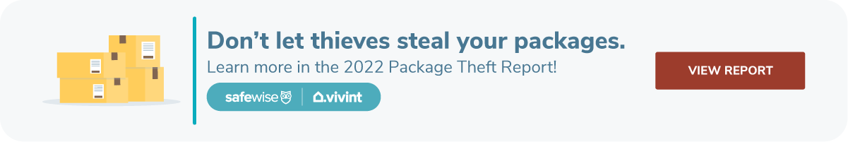 Click on this banner ad to get the SafeWise Package Theft Report